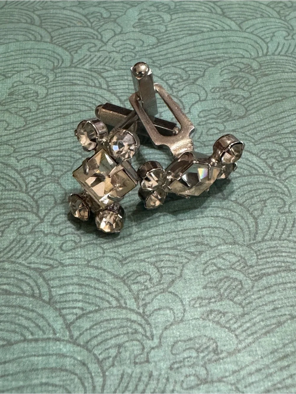 MEN’S RHINESTONE CUFF LINKS
